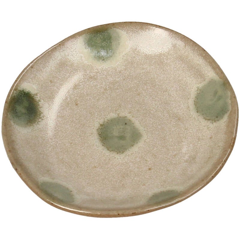 Bord - Stippen 7,8x7,5x1cm - Groen