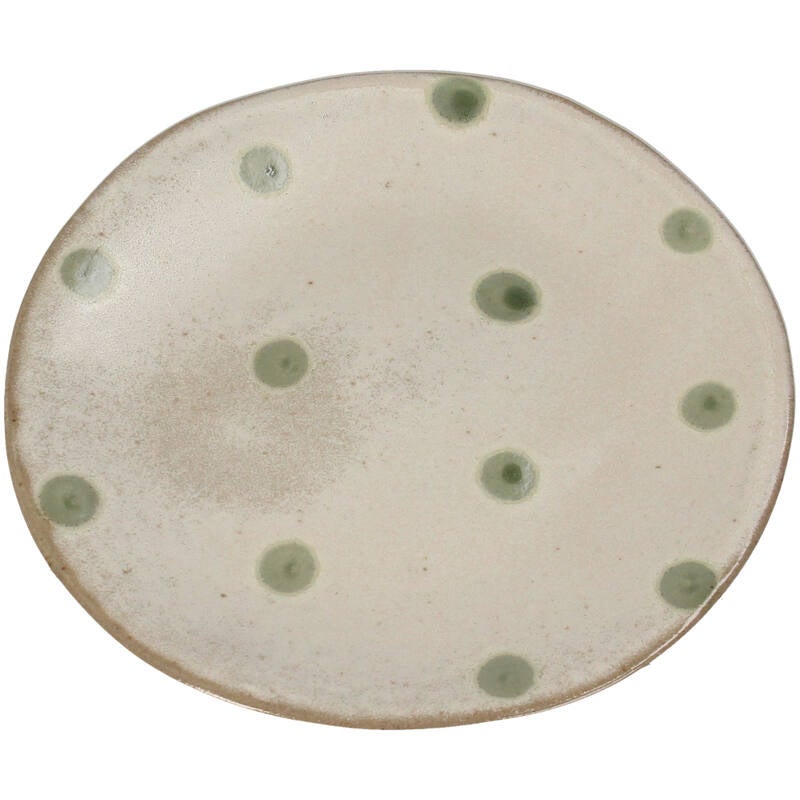 Bord - Stippen 17,2x17,2x1cm - Groen