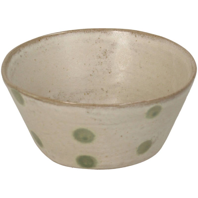 Kom - Stippen 12,5x12,5x5,5cm - Groen