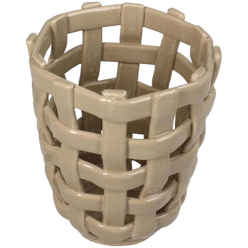 Mandje - Jar Dolomite 12,5x12,5x14cm - Beige
