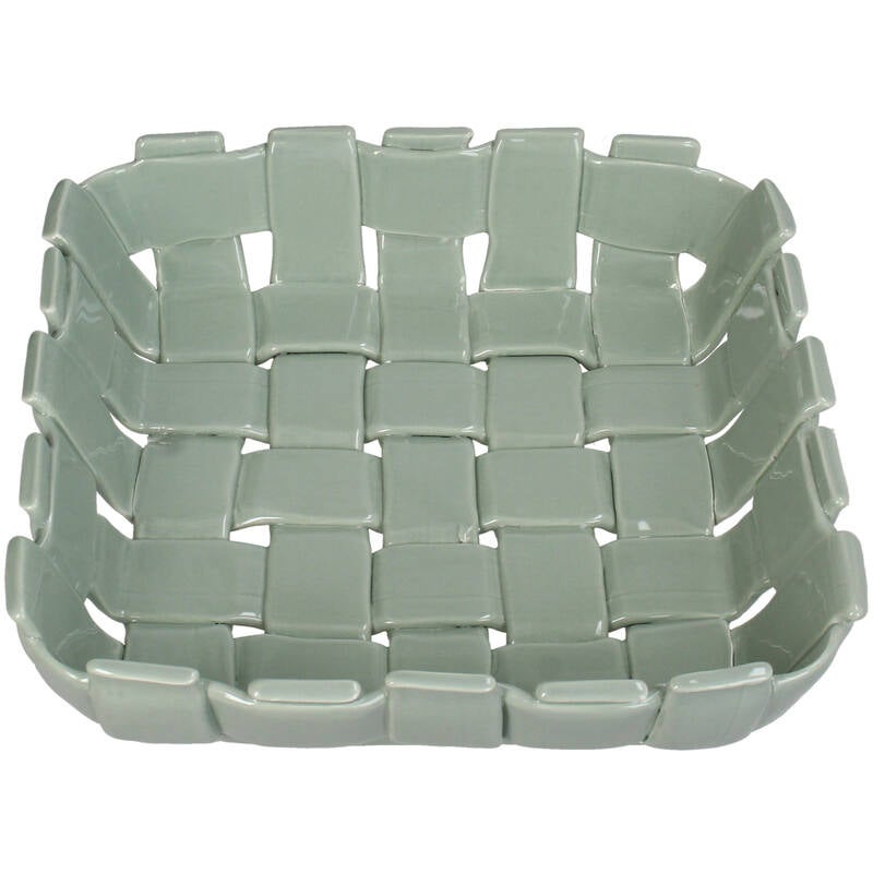 Kom - Dolomite 23,3x23,3x7cm - Groen