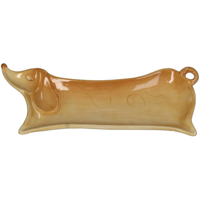 Trinket Dish - Teckel 28,5x11,5x3,5cm - Bruin