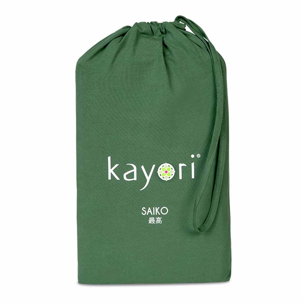 Hoeslaken - Saiko Topper Jersey 80-100/200-220 - Donkergroen