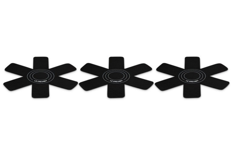 Pannenbeschermers - Set van 3 stuks 40cm - Mat Zwart