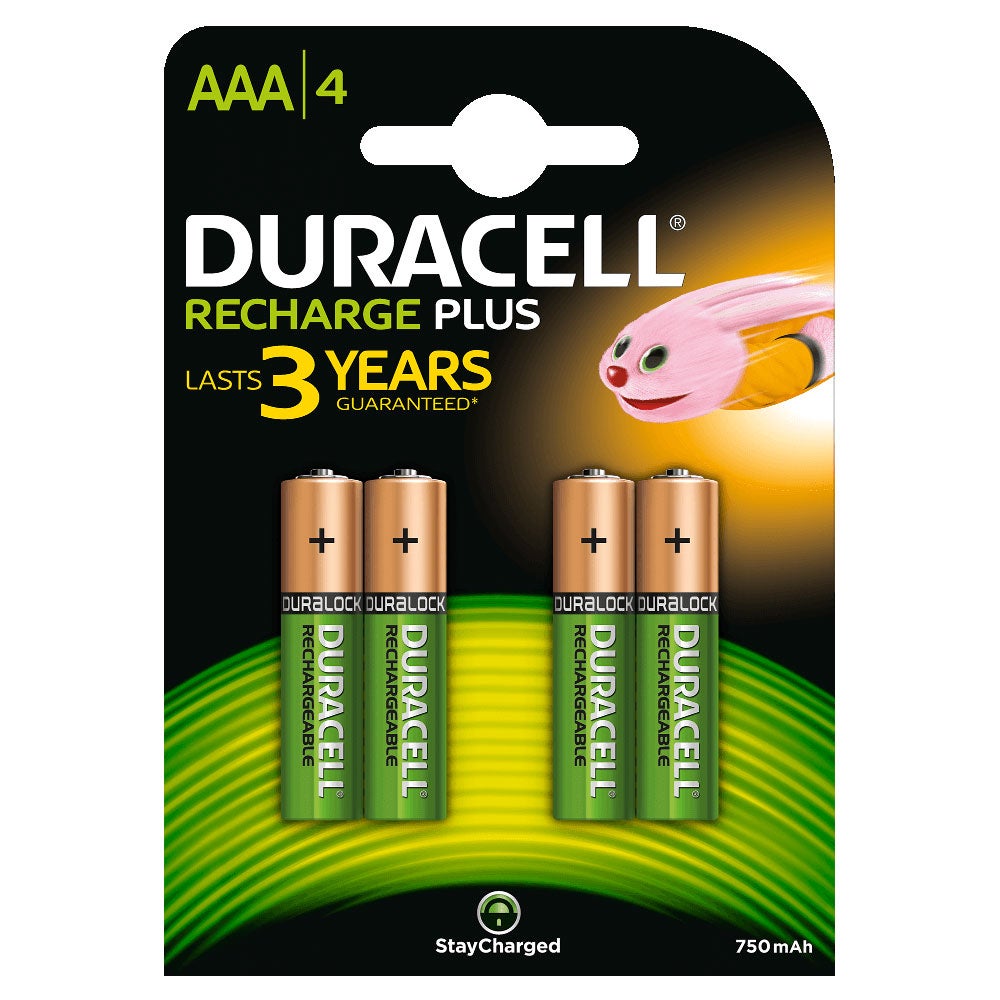 Batterij - Duracell oplaadbaar AAA - 4 stuks