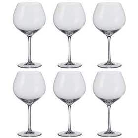Wijnglazenset - Bourgogneglas 630ml set van 6 glazen - Transparant