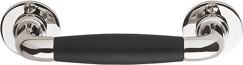 TIMELESS MG1923C massieve greep tbv houten deur glans nikkel/ebbenhout