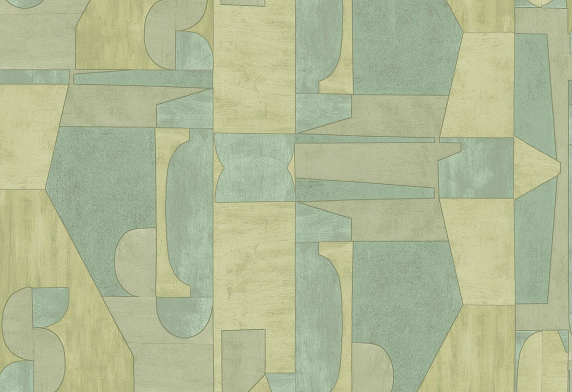 Vliesbehang - Milano Arco Groen - 10.05 m lang x 53 cm breed