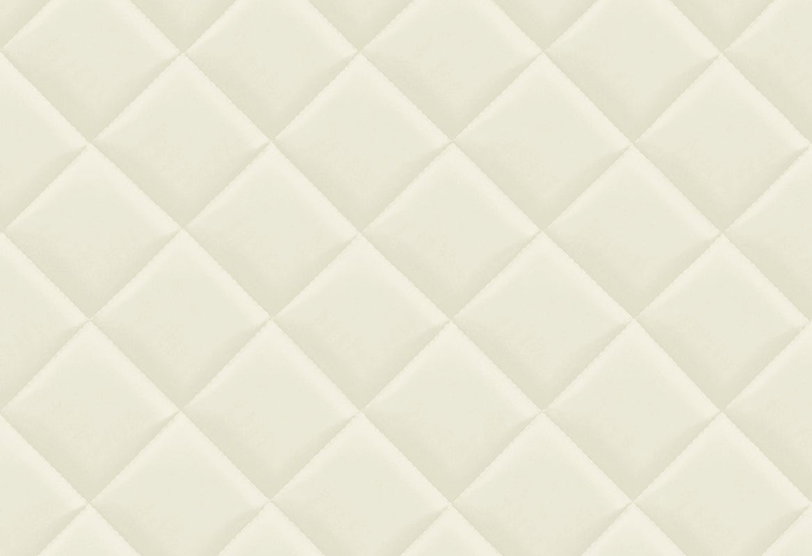 Vliesbehang - Milano Capiton Crème - 10,05 m lang x 53 cm breed