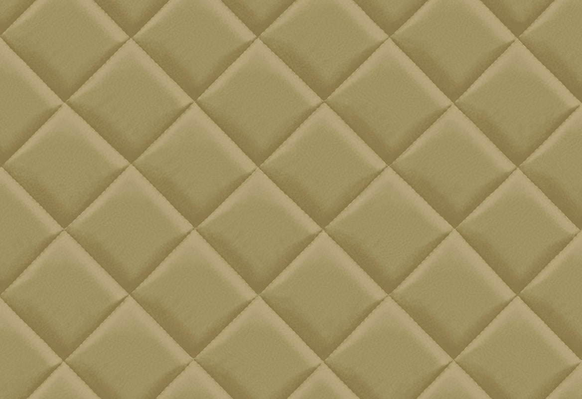 Vliesbehang - Milano Capiton Groen - 10,05 m lang x 53 cm breed