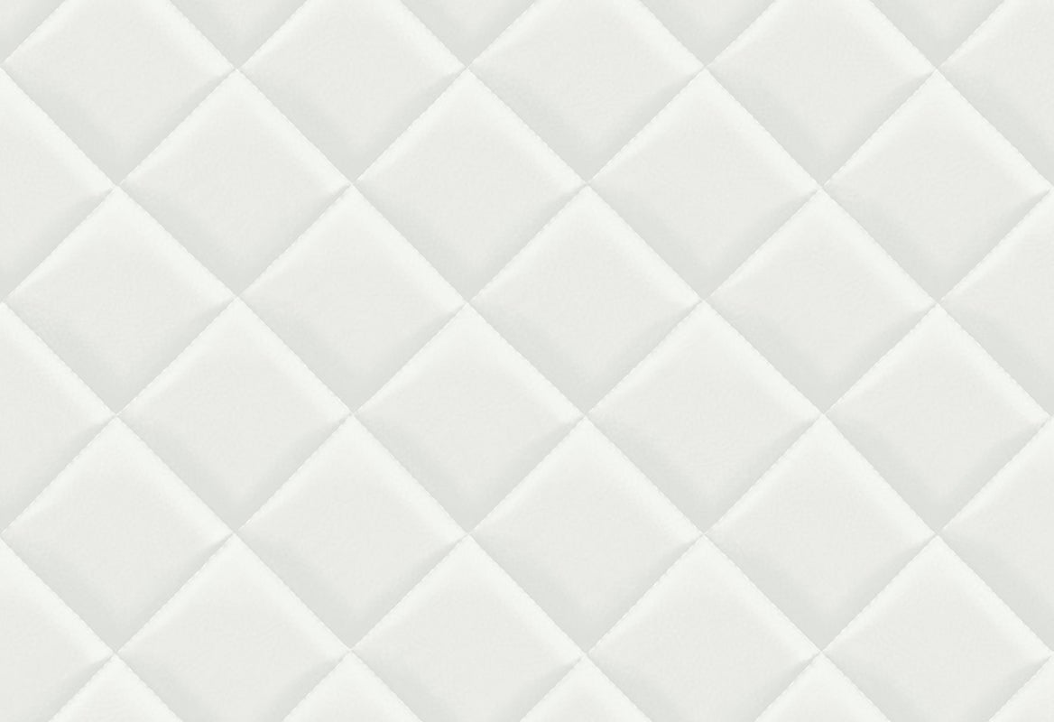 Vliesbehang - Milano Capiton Wit - 10,05 m lang x 53 cm breed