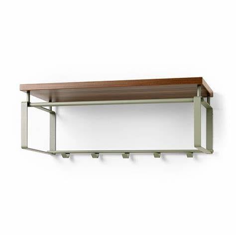 Wandkapstokken - Spinder Design Rex met hoedenplank 70 cm  - Groen