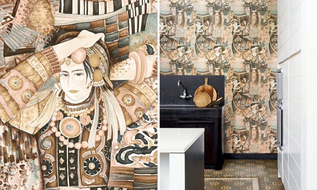 Vliesbehang - Decors & Panoramiques Odisha Dance - 130cm breed - Prijs per m1