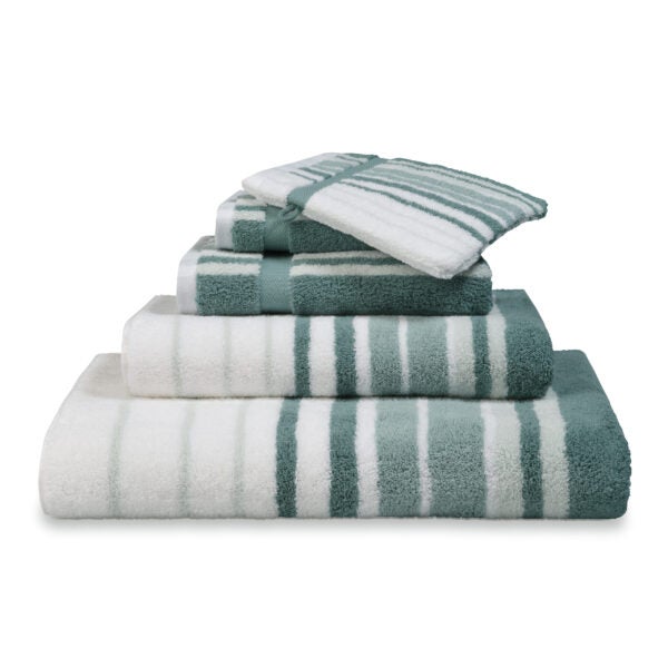 Handdoek Ontario 55x100cm - Mineral blue