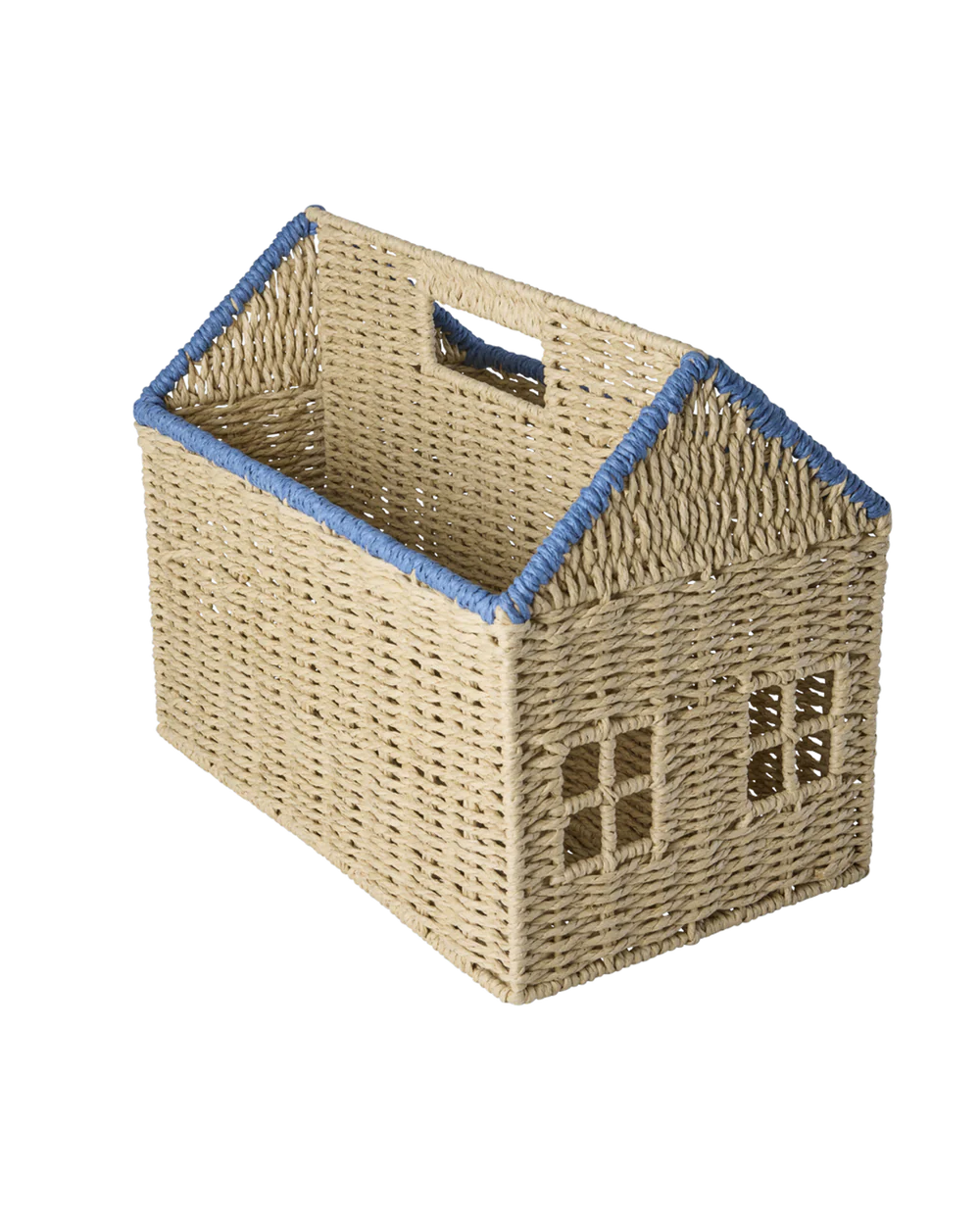 Opbergmand - Huis Boekenopslag - Blauw