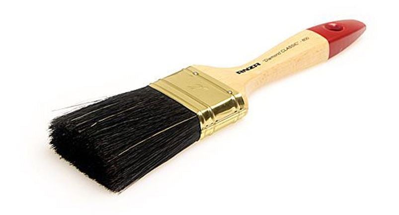 Classic diamond platte kwast - nr 1