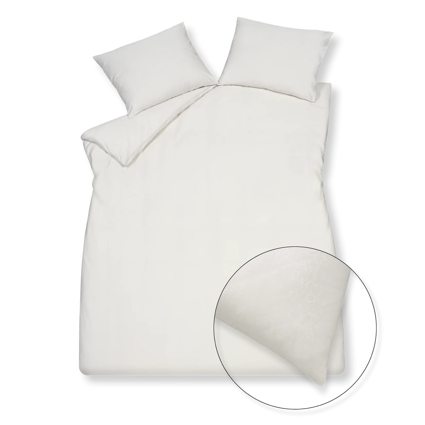 Dekbedovertrek - PURITY BARI 1-persoons 140x200/220 cm - Cream tan