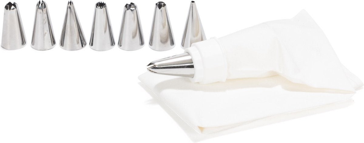 Decoreerset - met spuitzak 33 cm en spuitmondjes