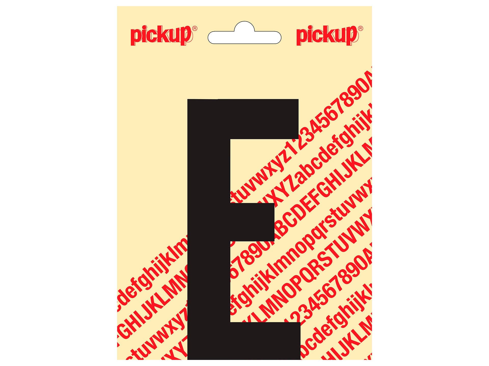 Pickup nobel plakletter zwart/mat 60 mm e