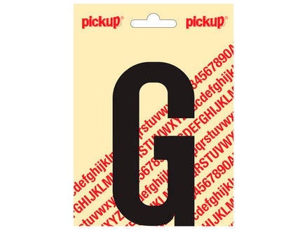 Pickup nobel plakletter zwart/mat 60 mm g
