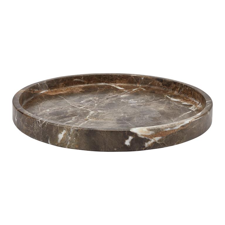 Plateau/schaal Hammam rond - bruin