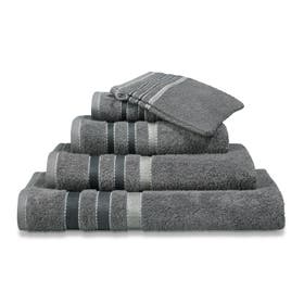 Handdoek Prestige lines 70x140 cm - mole grey