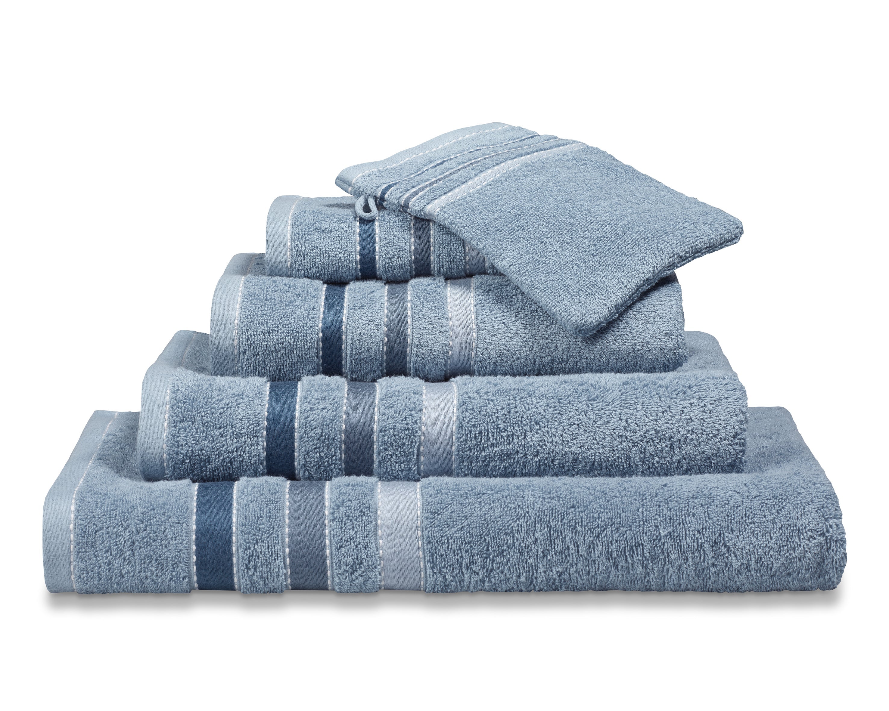 Handdoek Prestige lines 70x140 cm - dusty blue