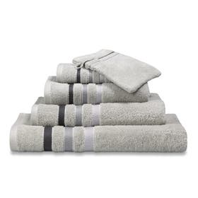 Washandje Prestige lines 16x21 cm - steel grey
