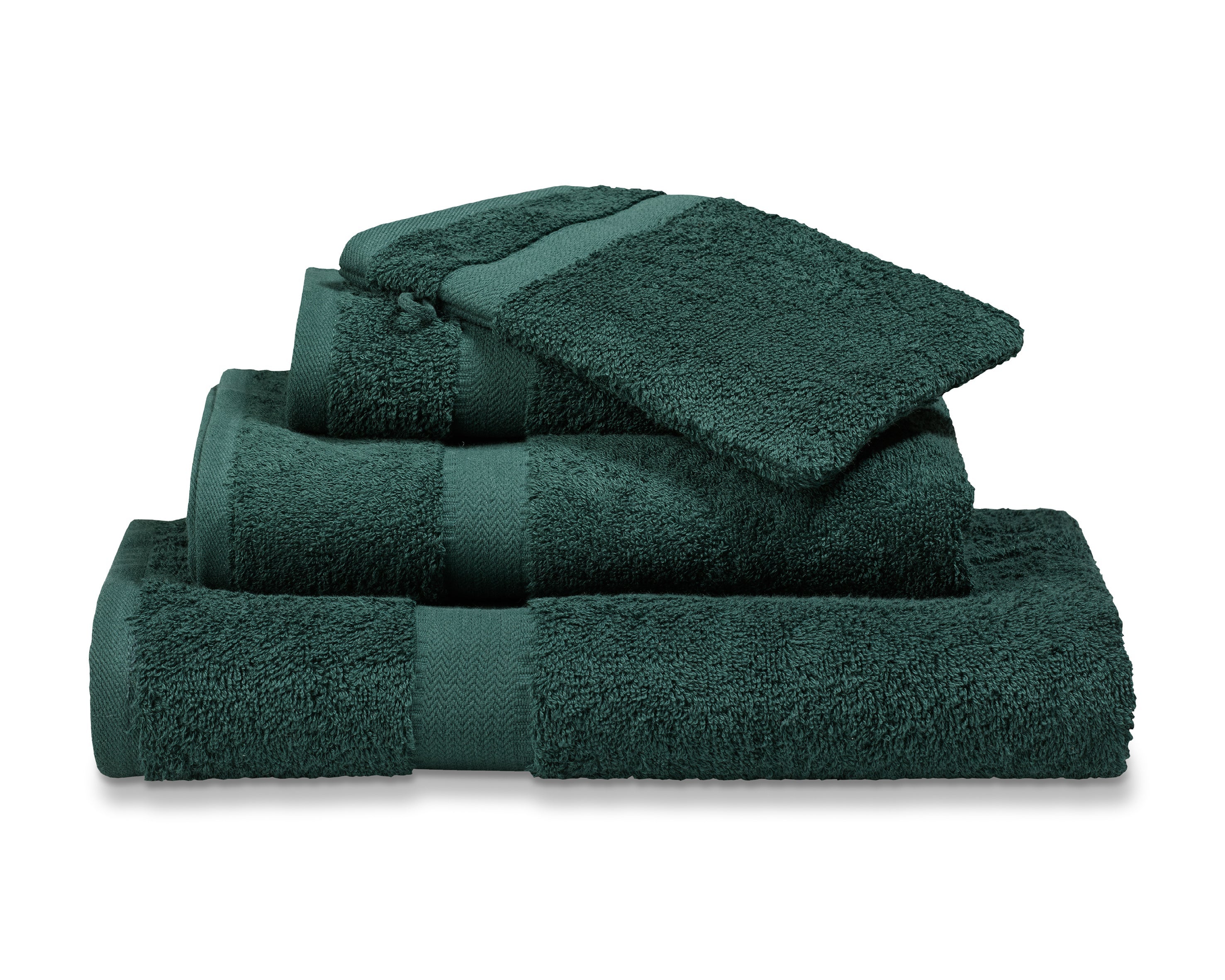 Handdoek Prestige plain 70x140 cm - donkergroen