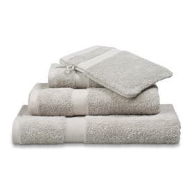 Washandje Prestige plain 16x21 cm - steel grey