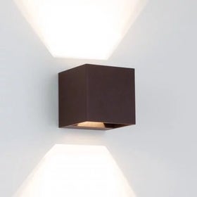 Wandspot - Reach up en down LED wandspot binnen/buiten GU9 IP54 Bruin