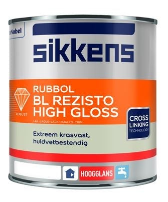 Houtlak - Rubbol bl rezisto high gloss 1 liter - N00