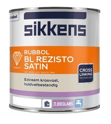Houtlak - Rubbol bl rezisto satin 1 liter - Wit