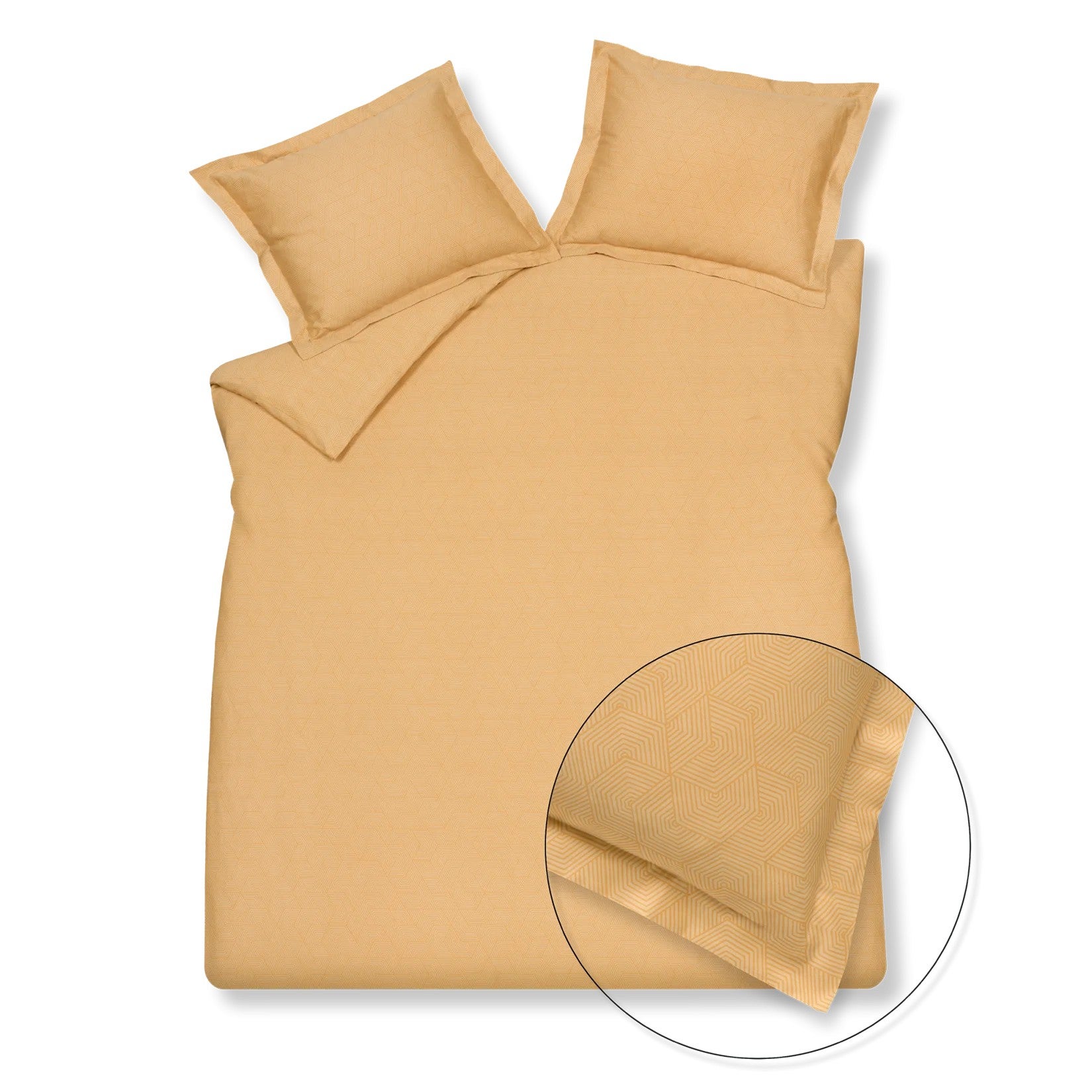 Dekbedovertrek - GEOMETRICAL 1-persoons 140x200/220 cm - Apricot blush