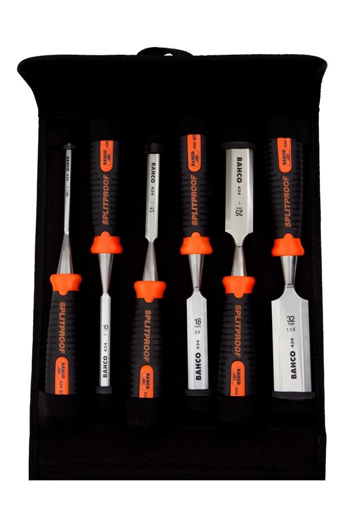 Steekbeitelset slagvast - 6-delig