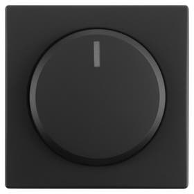 Centerplaat inbouw voor dimmer - Future Linear - Zwart