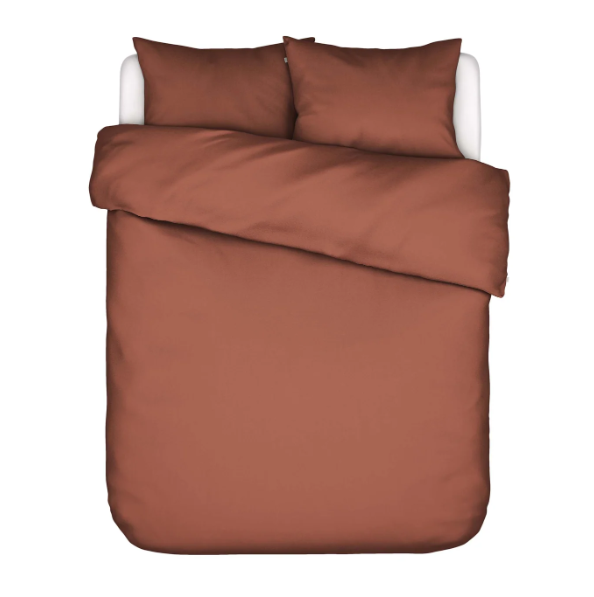 Dekbedovertrek Minte - Terracotta - 200x200-220 cm