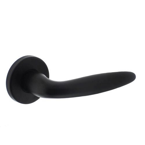 Deurkruk - Sigaar op geveerde onderrozet - zwart