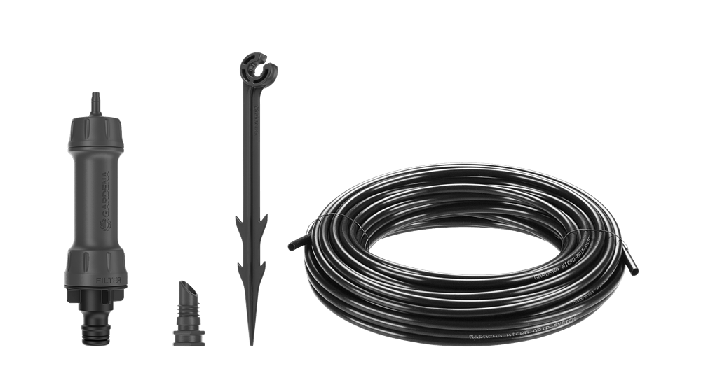 Micro-Drip Bewatering Set - Gewassen/Plantenrijen (15M)