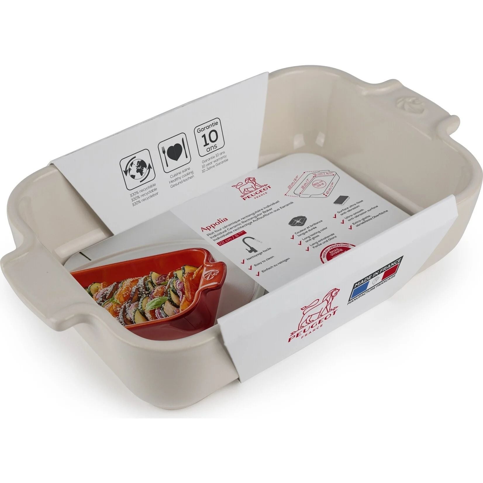 Ovenschaal - Rechthoek - 32cm - Grijs