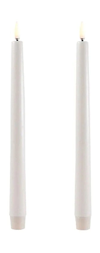 LED Kaars - 25 cm 2-Stuks - Wit