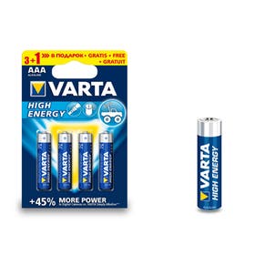 Varta high energy 4903 alkaline batterij penlite aaa 4 stuks