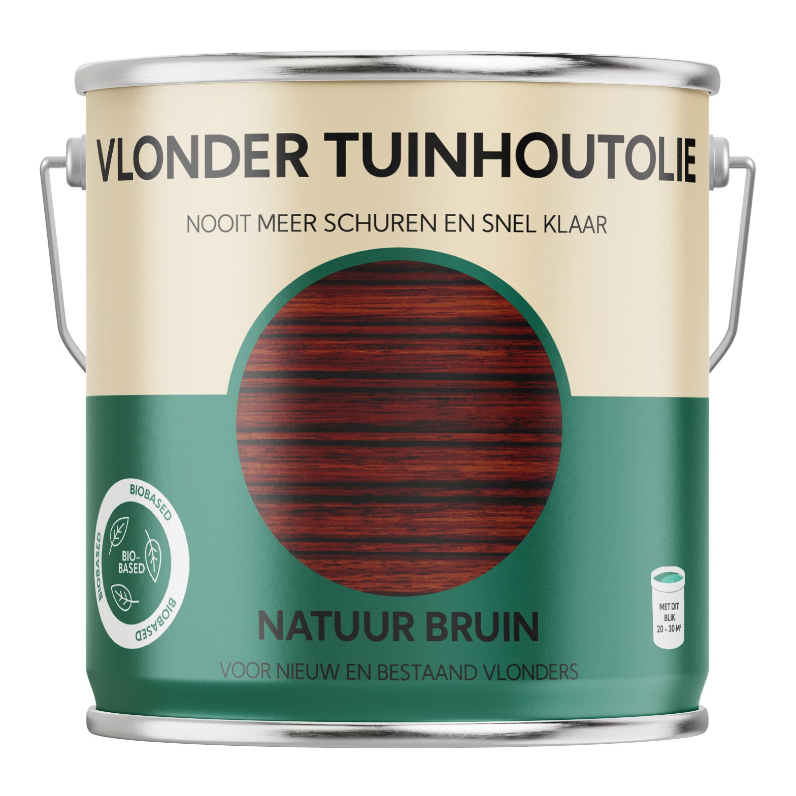 Vlonder Tuinhoutolie - Natuur Bruin - 2500 ml.
