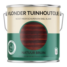 Vlonder Tuinhoutolie - Natuur Bruin - 2500 ml.