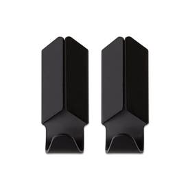 Kapstokhaakjes - Volet Set van 2 - Zwart