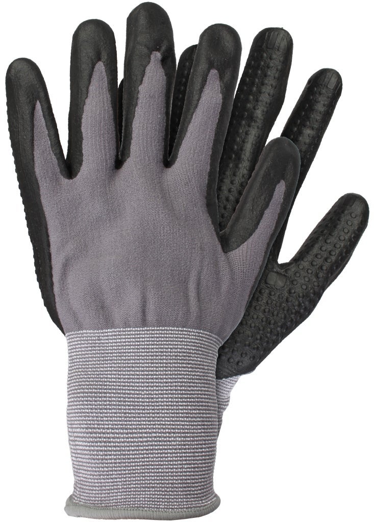 Werkhandschoenen nitrile zwart medium