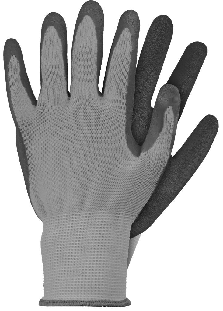 Werkhandschoenen latex grijs extra large