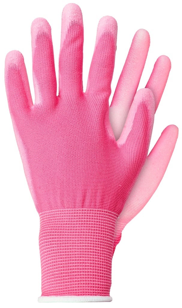 Werkhandschoenen licht polyester roze small