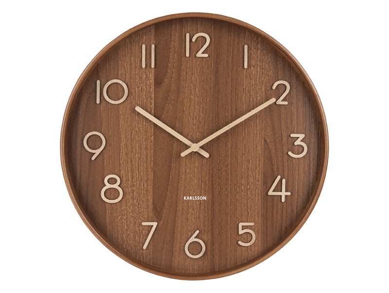 Wandklok - Pure Large - Bruin