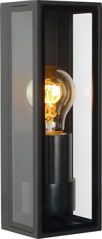 Wandlamp Buiten - DUKAN 1xE27 IP65  - Zwart